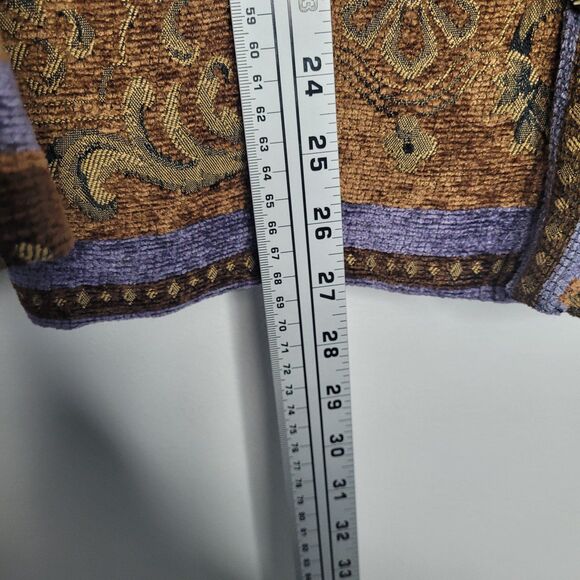 Vintage 90s Sag Harbour button front tapestry jacket coat size 12 art to wear - Picture 6 of 6